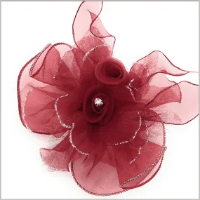 Lapel Flower- Flower2 Burgundy - Wedding - Tuxedo - Prom