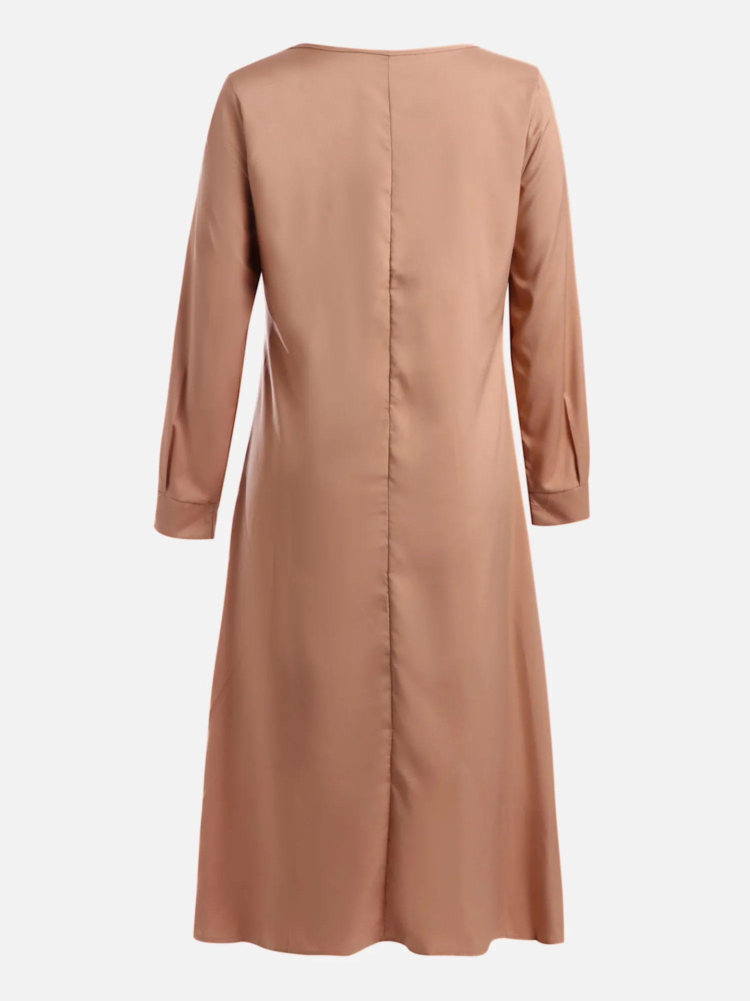 Lapel Modest Long Shirt Dress