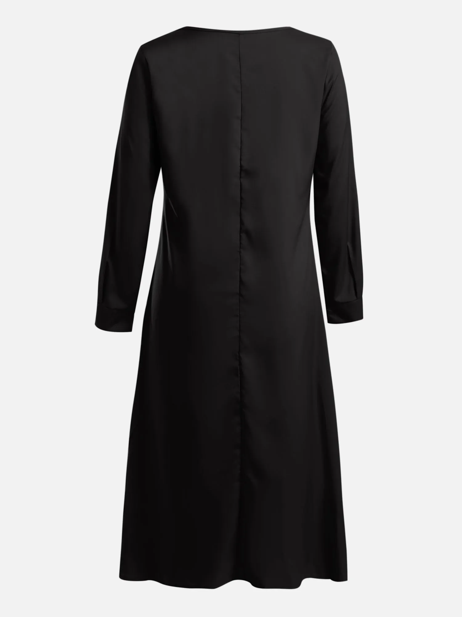 Lapel Modest Long Shirt Dress