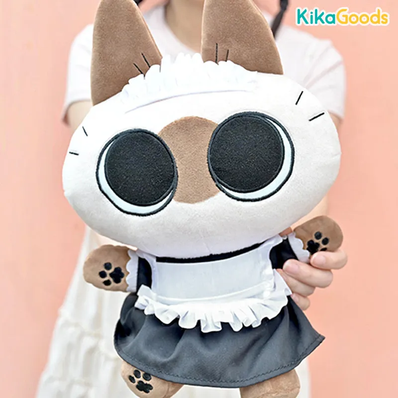 Nobeko Azukisan's Cafeteria Ver.2 Sitting Maid Plush Toy【Shipped in Aug./Sept. 2024】