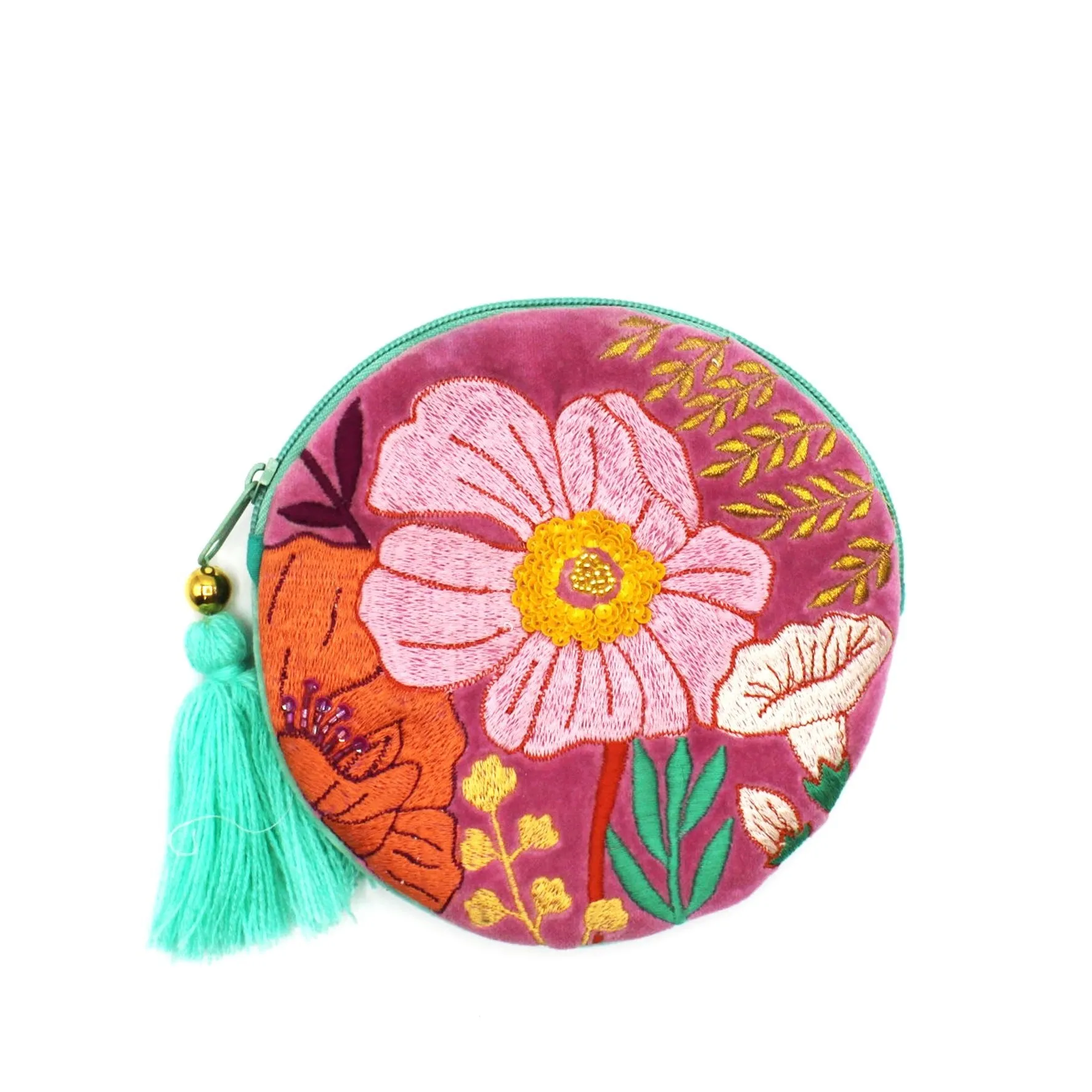 Posy Hot Pink Round Purse