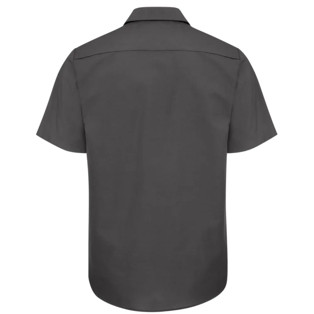 Red Kap Men's Short Sleeve Industrial Work Shirt - Charcoal SP24CH