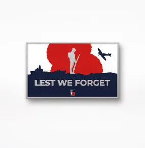 Remembrance 'Lest We Forget' Pin