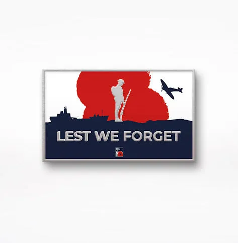 Remembrance 'Lest We Forget' Pin