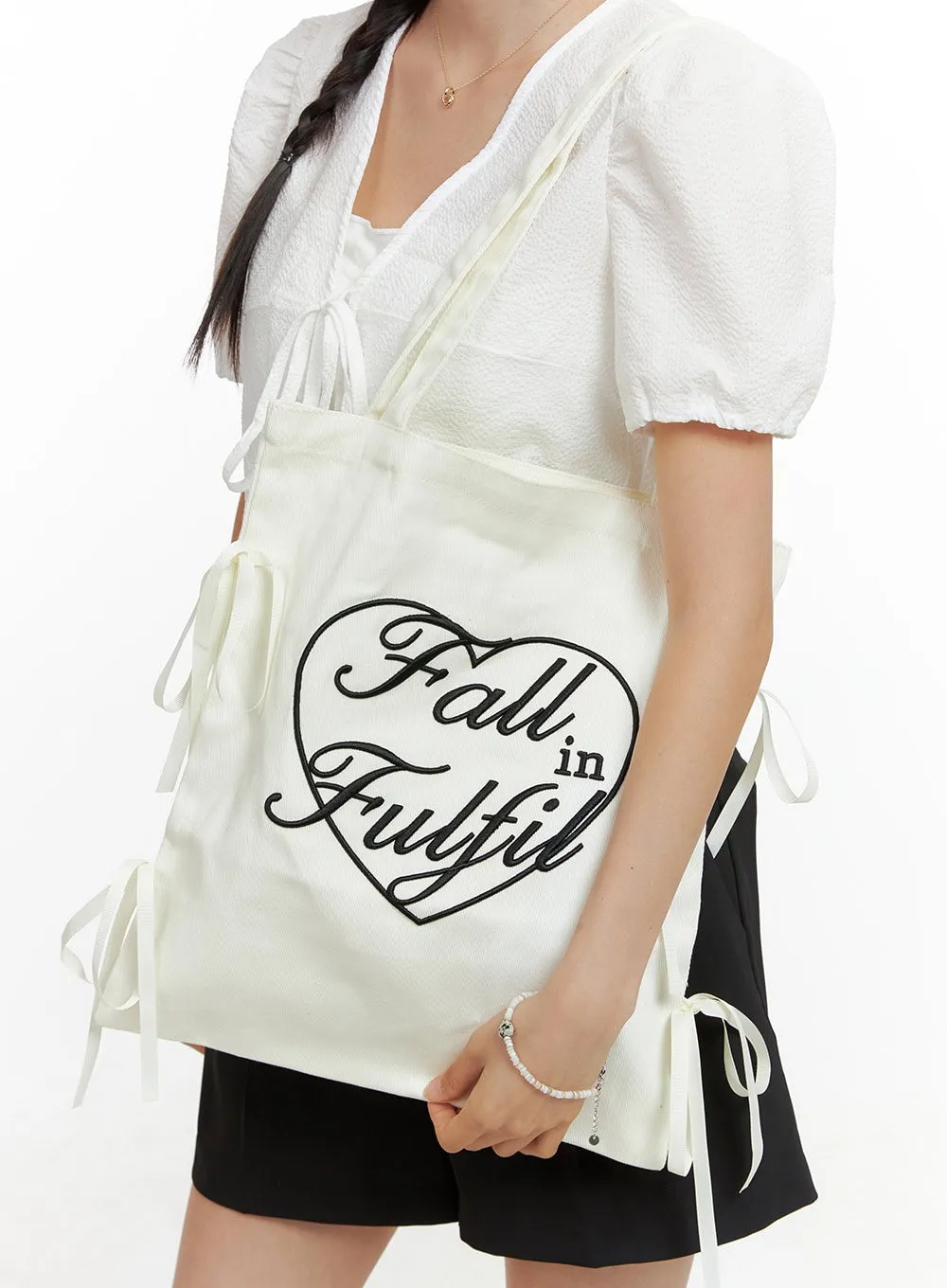 Ribbon Tote Bag OL411