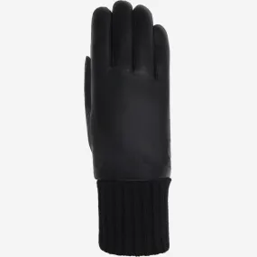 Riley – sheepskin leather gloves with knit cuff & touchscreen feature