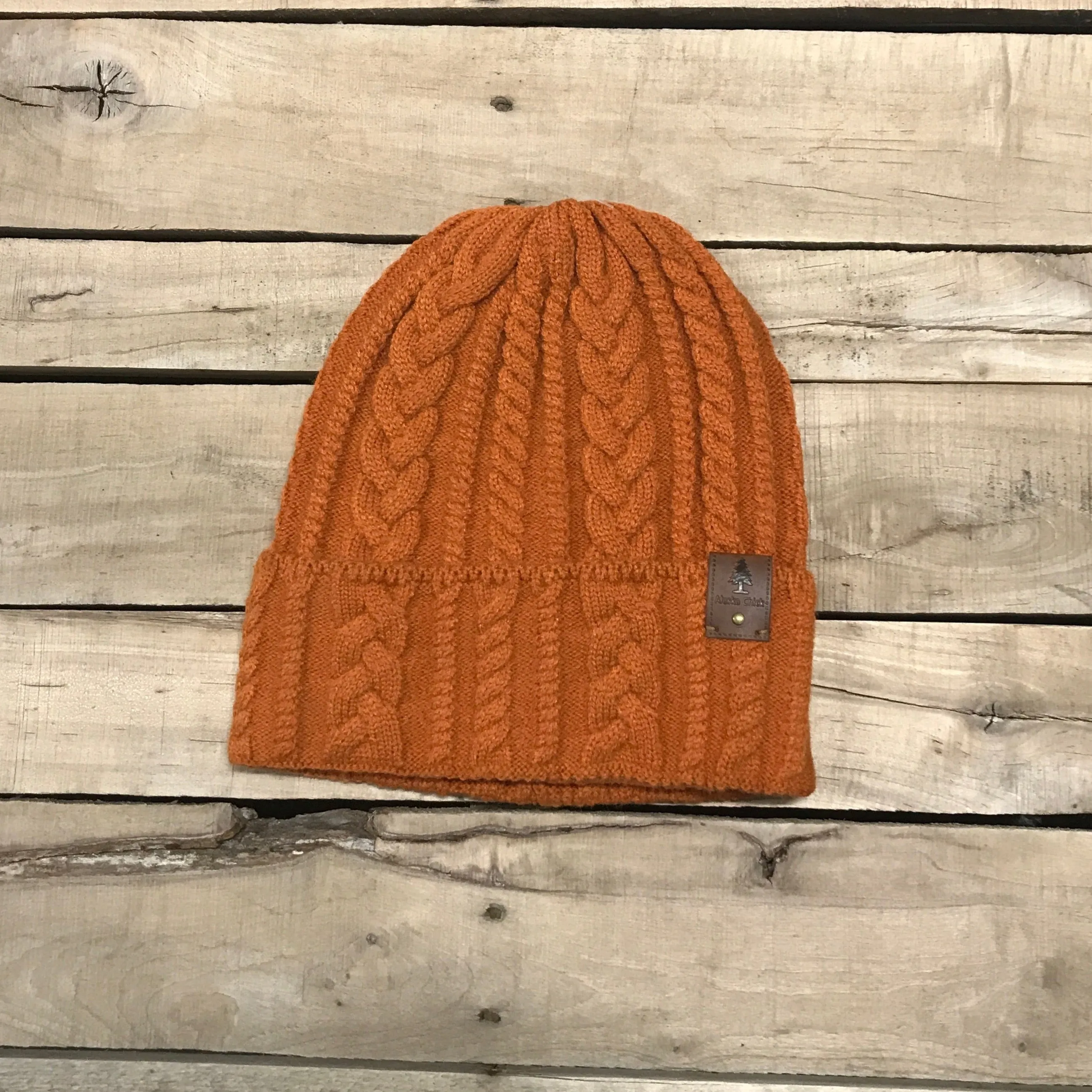 Single Tree Cable Knit Beanie