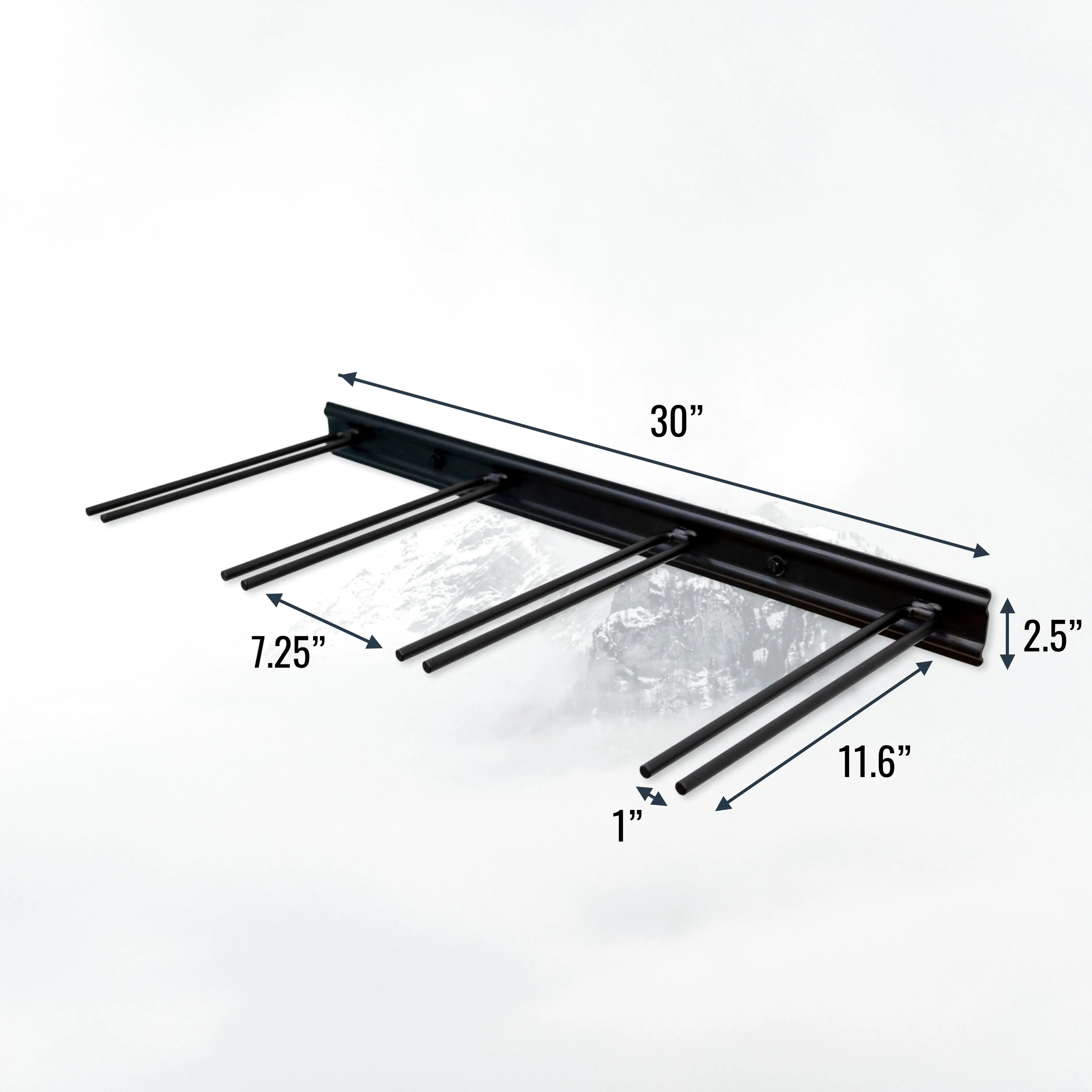 Snowbasin Ski Storage Rack | Holds 8 Pairs of Skis