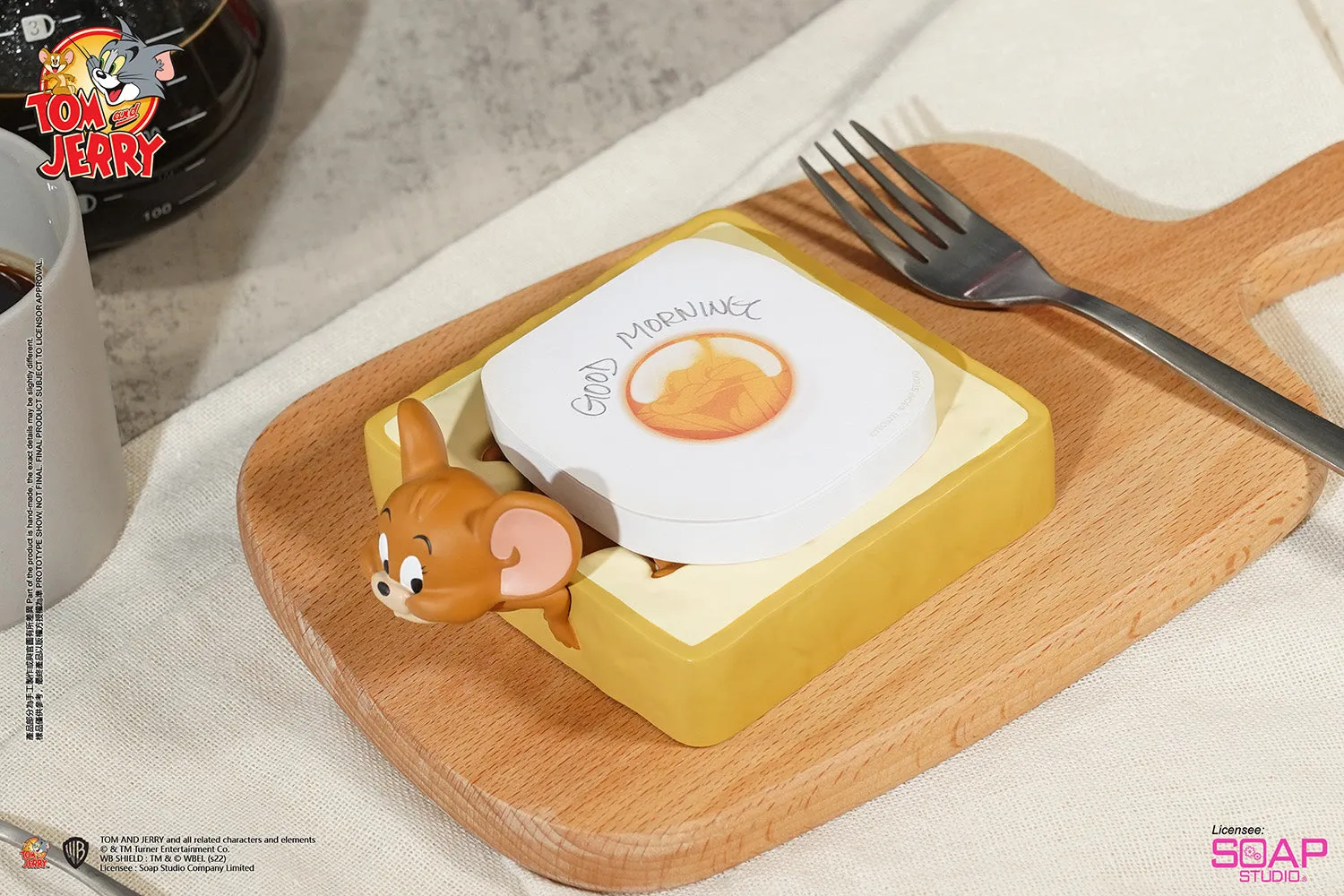 Soap Studio CA274 Tom and Jerry - Jerry Egg Toast Memo Pad