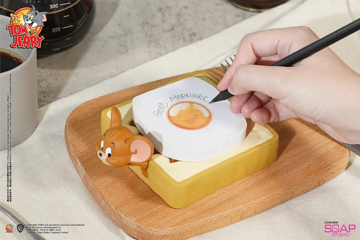 Soap Studio CA274 Tom and Jerry - Jerry Egg Toast Memo Pad