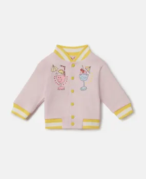 Stella McCartney Baby Girls Summer Doodles Reversible Jersey Cardigan