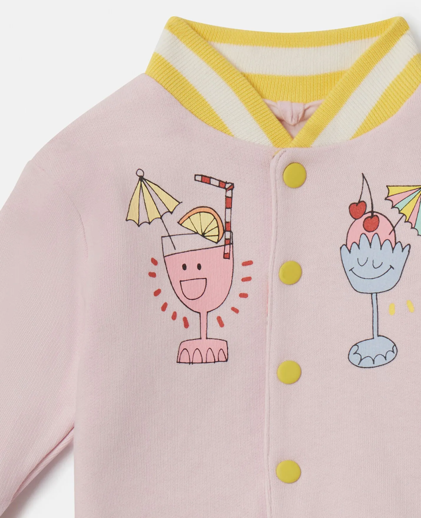 Stella McCartney Baby Girls Summer Doodles Reversible Jersey Cardigan