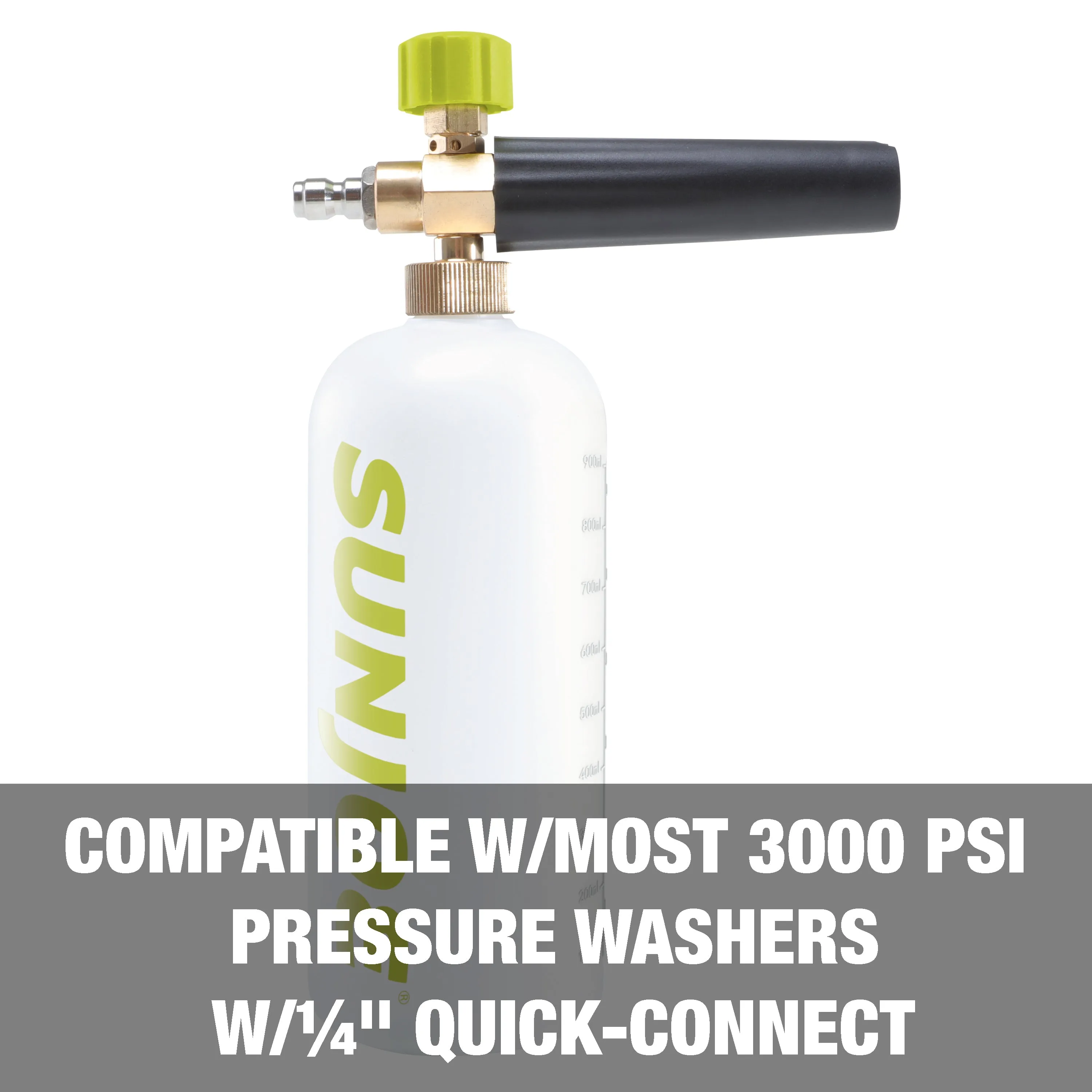 Sun Joe SPX-FC34-MAX Foam Cannon for SPX Series Electric Pressure Washers 34 Oz. | 1/4" Quick Connector | Adjustable Spray Nozzle