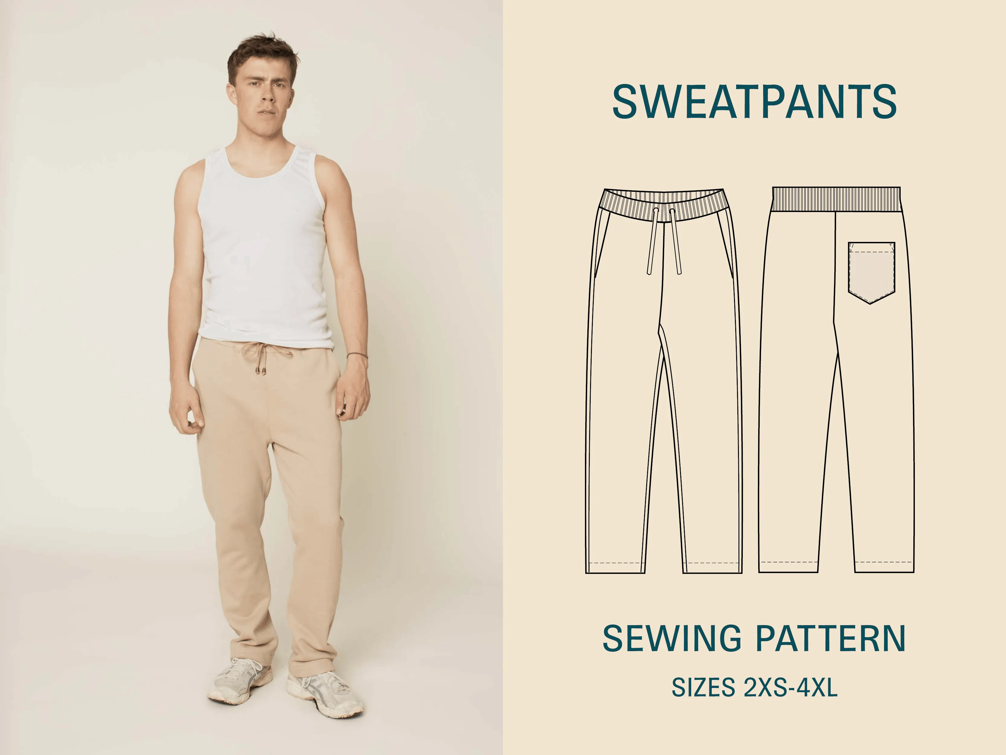 Sweatpants sewing pattern