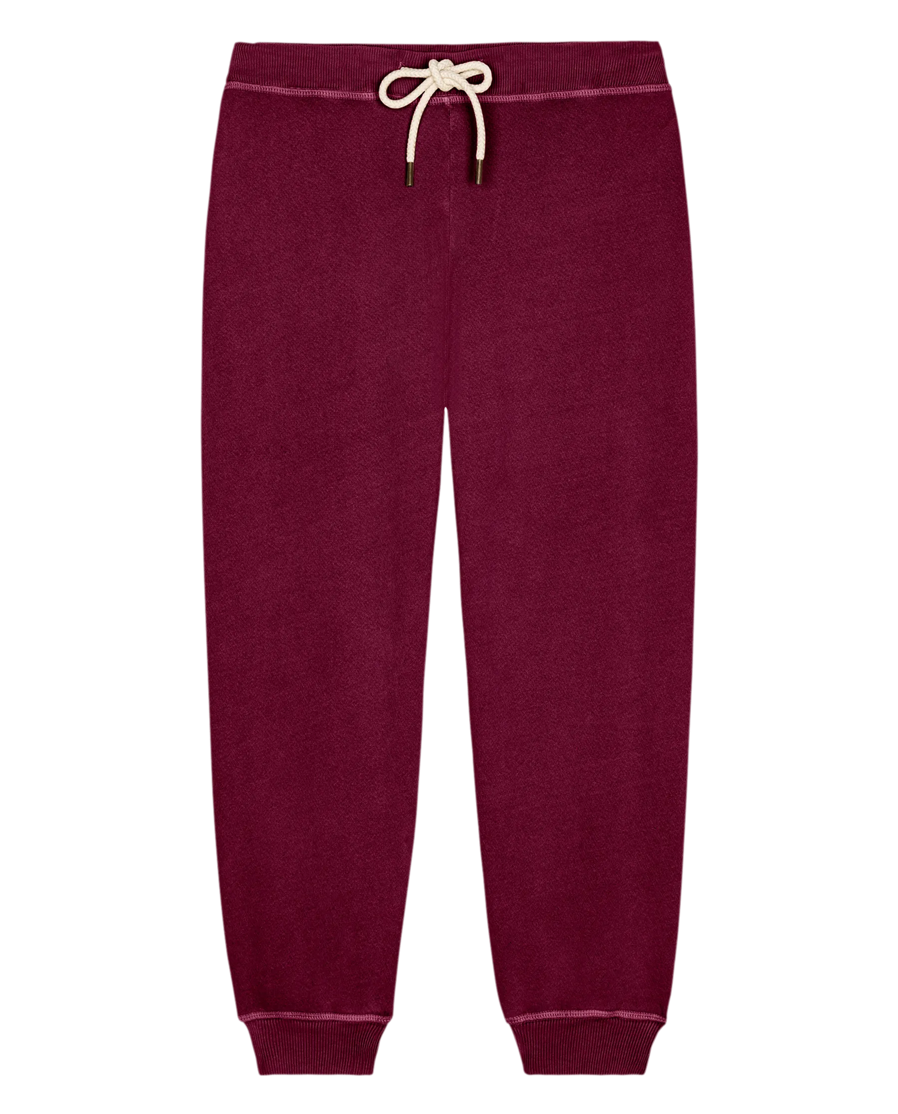 The Cropped Sweatpant. Solid -- Plum