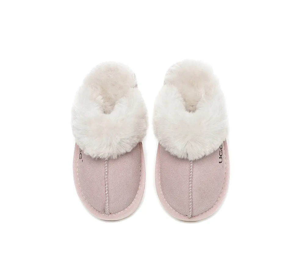 Ugg Slippers Kids Australian Sheepskin Wool Muffin