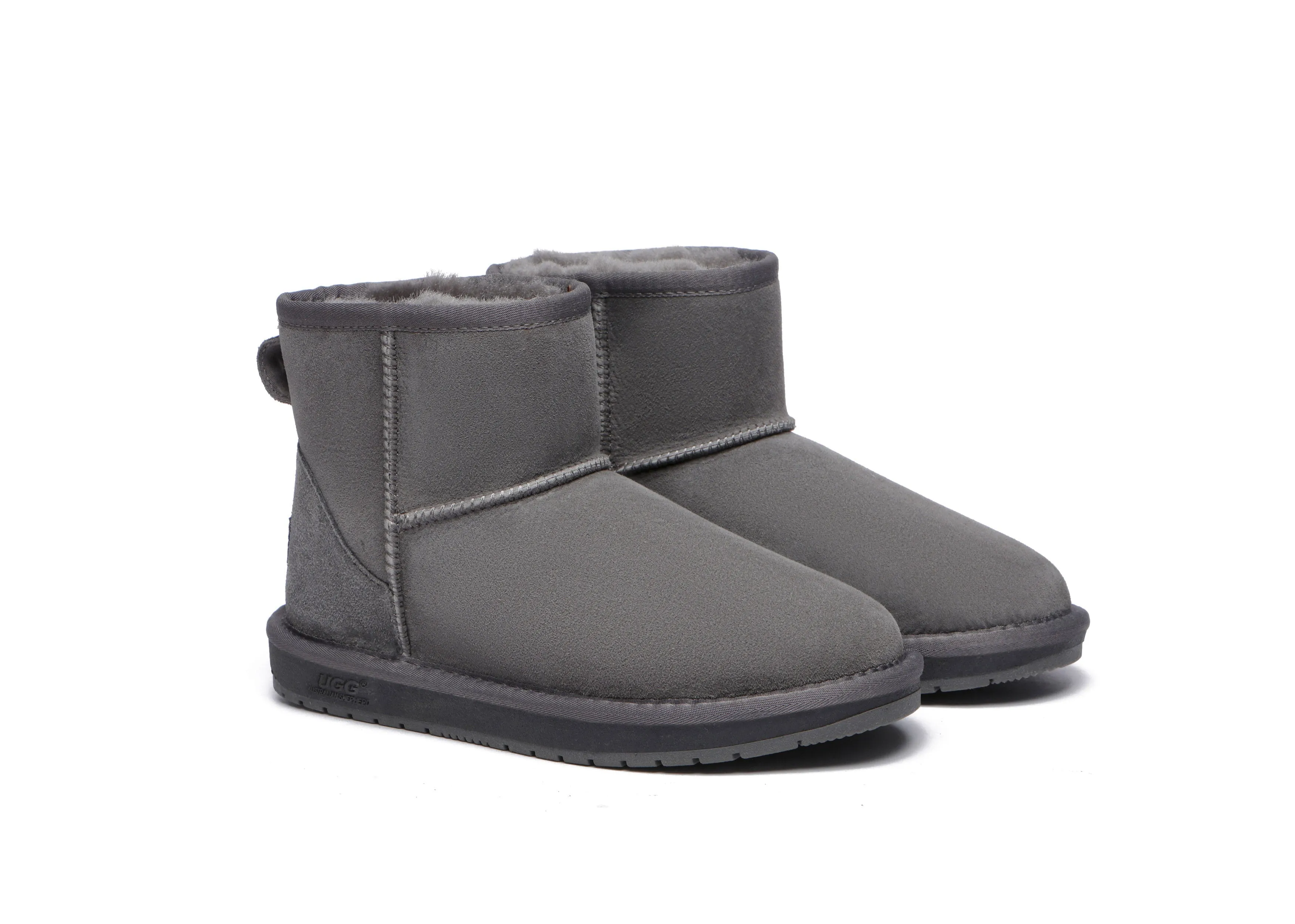 Unisex Double-Face Sheepskin Wool Mini Classic Boots