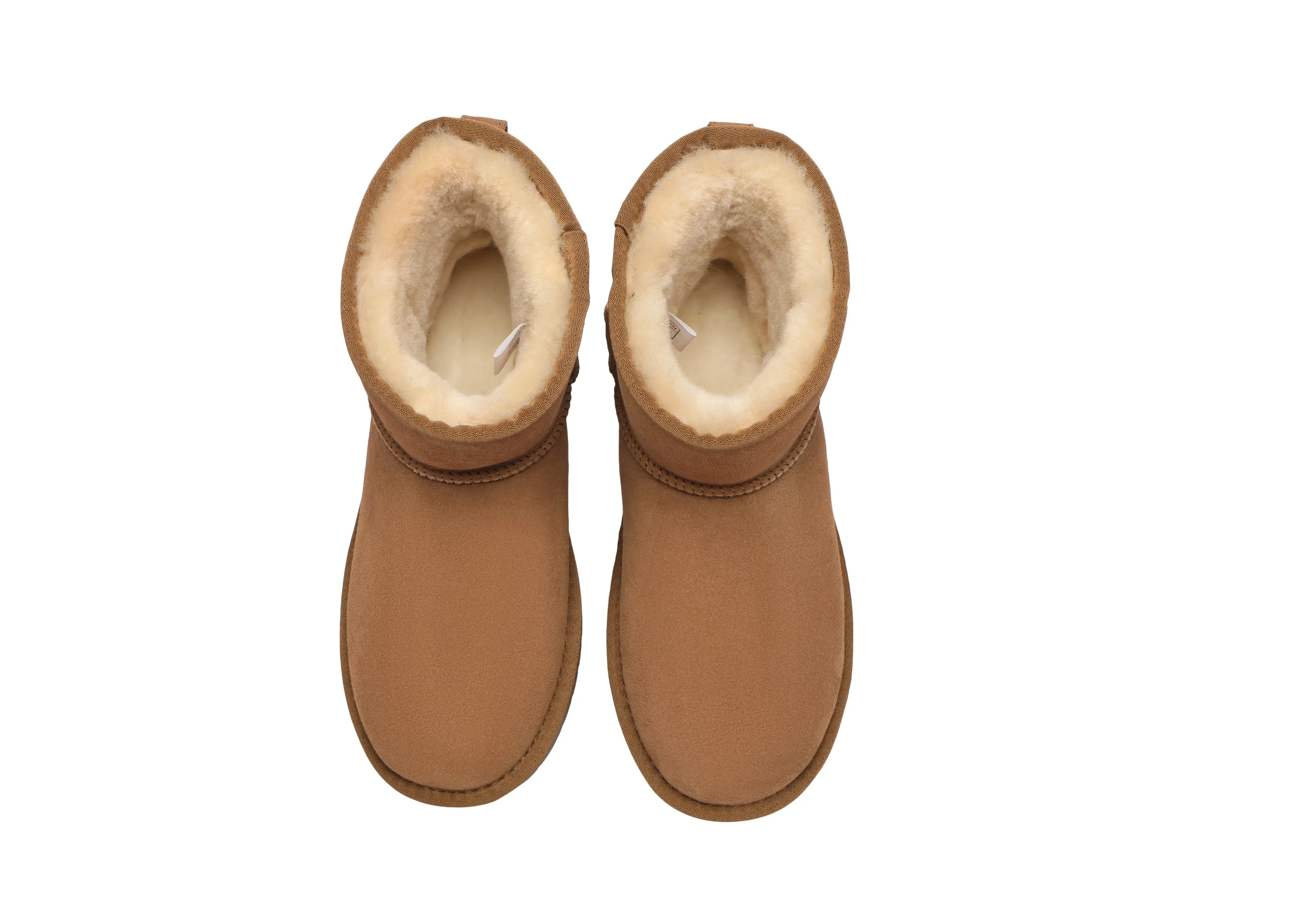 Unisex Double-Face Sheepskin Wool Mini Classic Boots