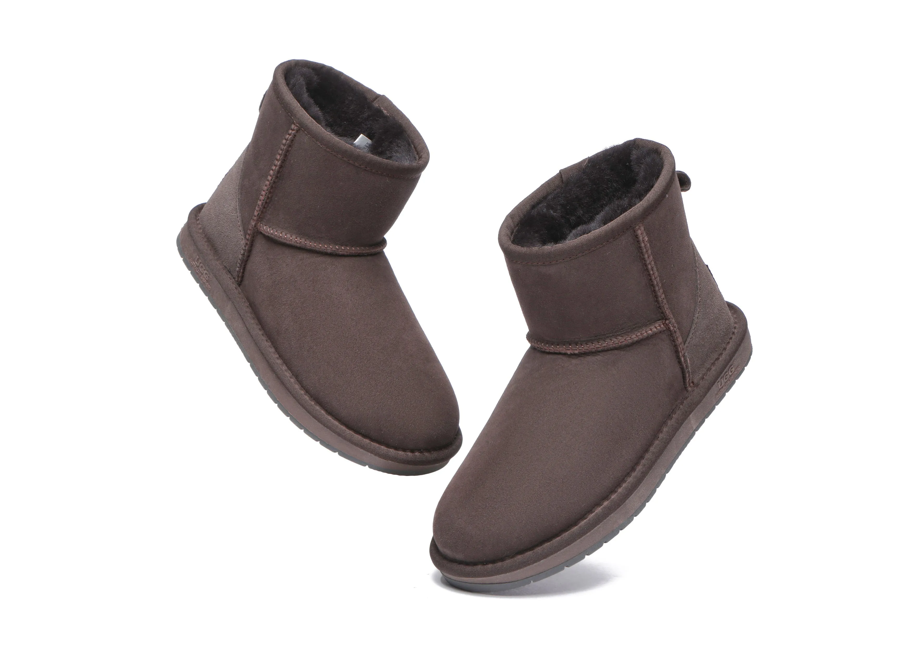 Unisex Double-Face Sheepskin Wool Mini Classic Boots