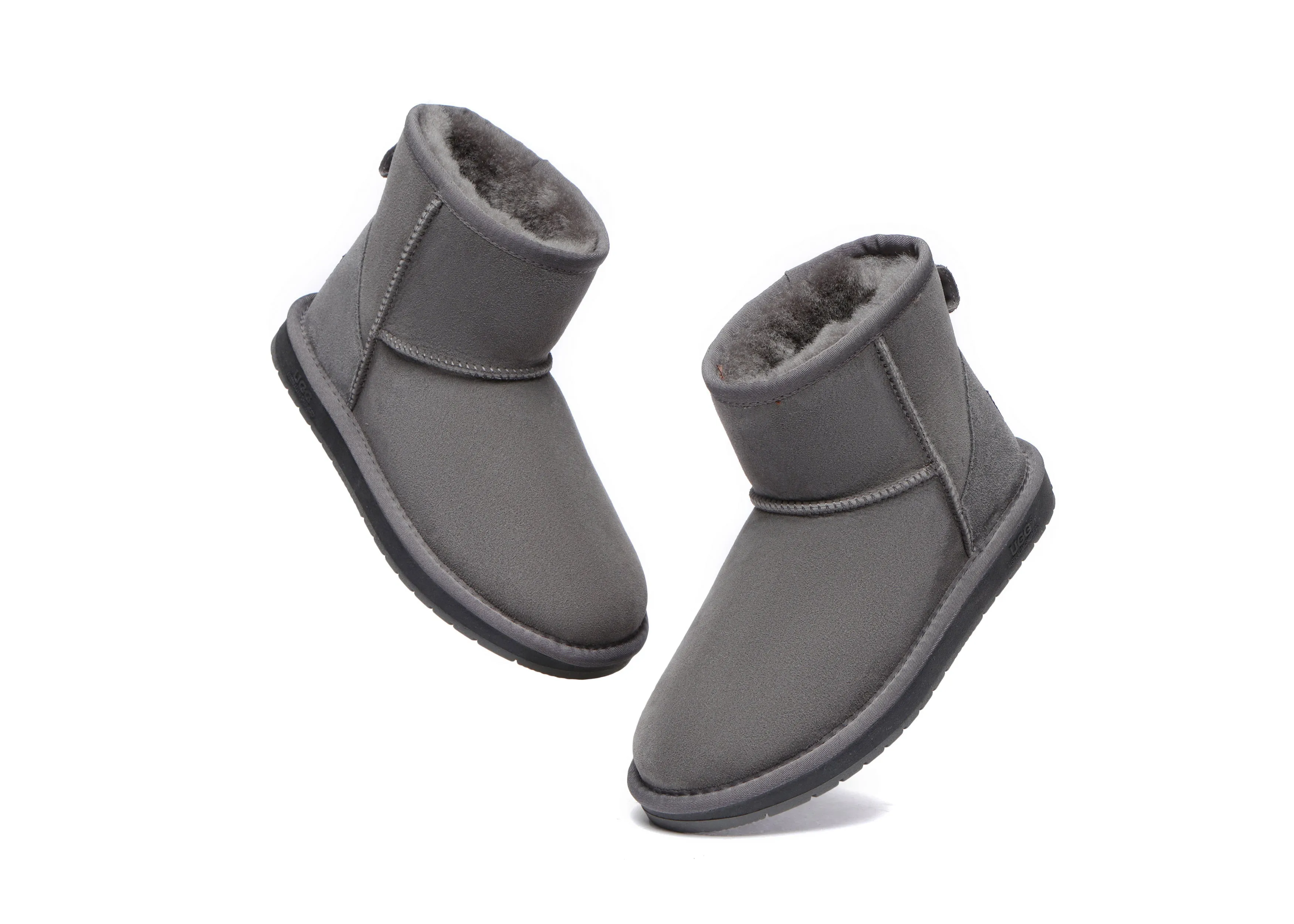 Unisex Double-Face Sheepskin Wool Mini Classic Boots