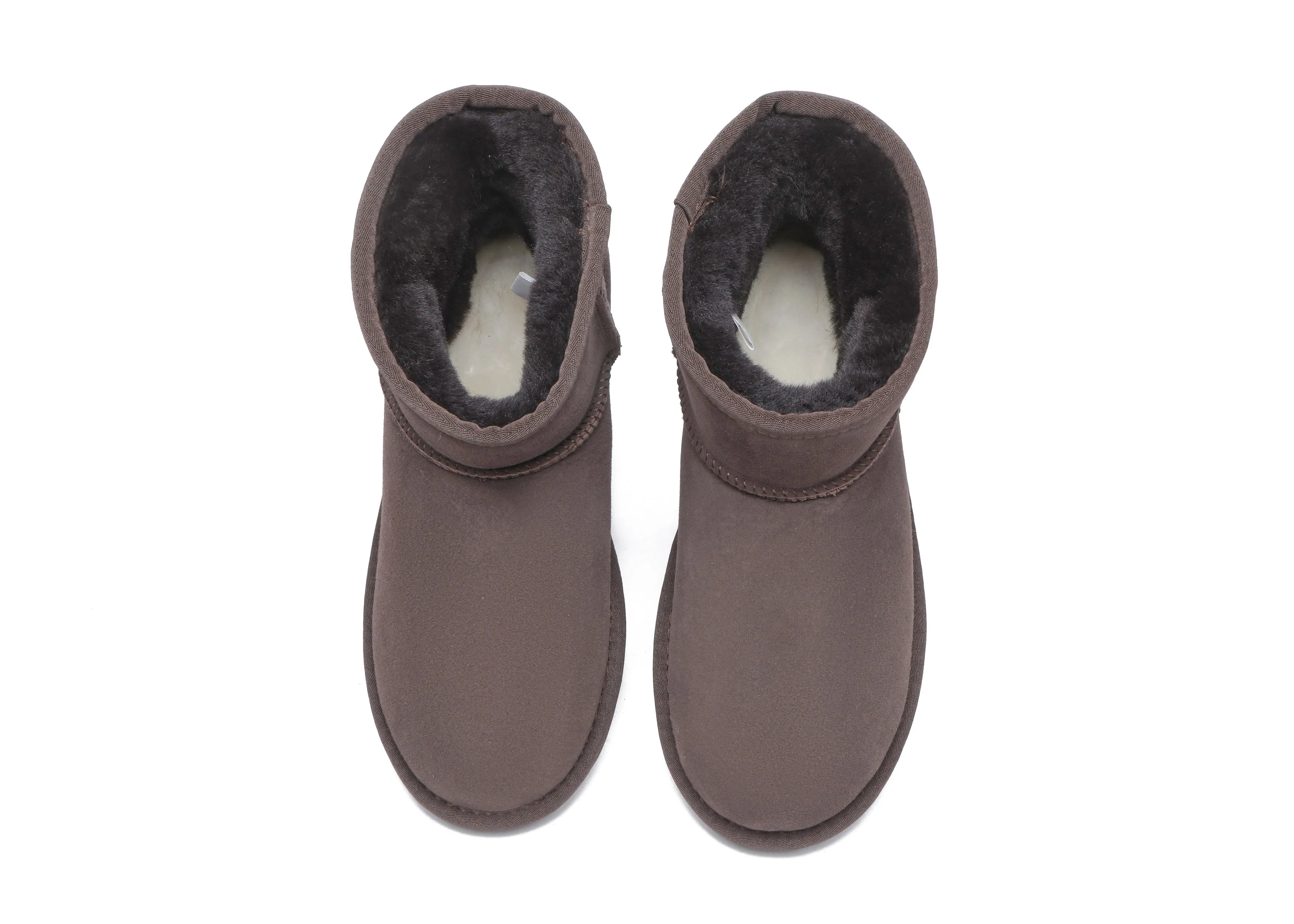 Unisex Double-Face Sheepskin Wool Mini Classic Boots