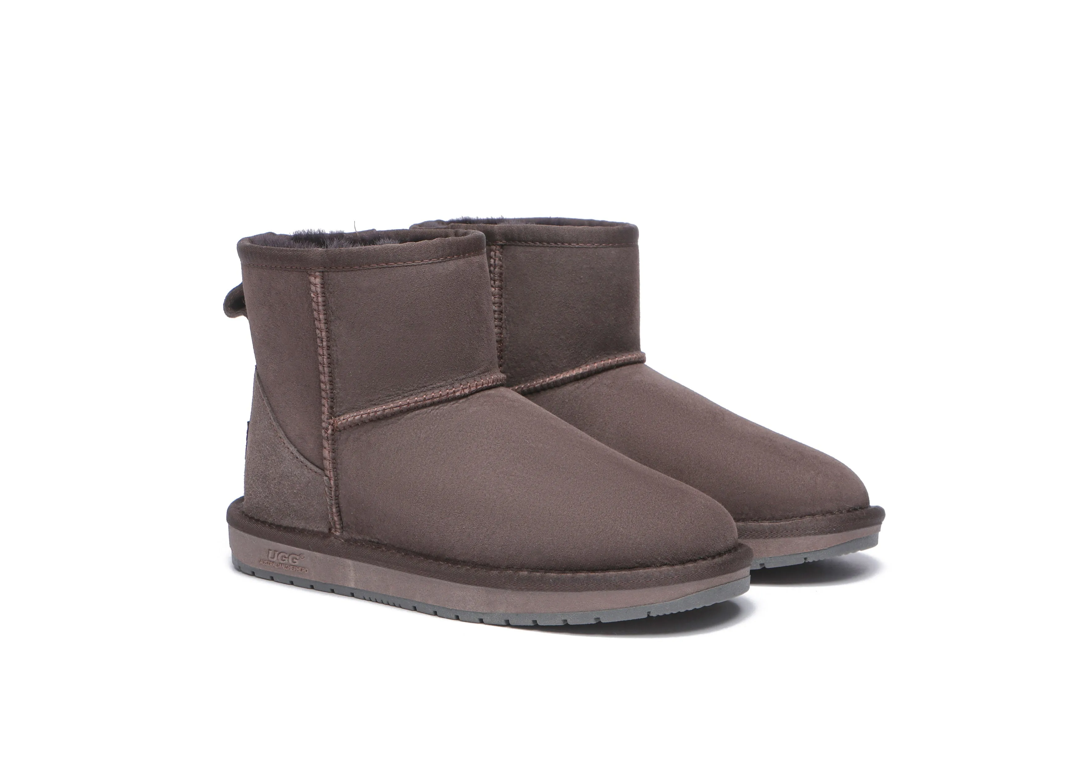 Unisex Double-Face Sheepskin Wool Mini Classic Boots