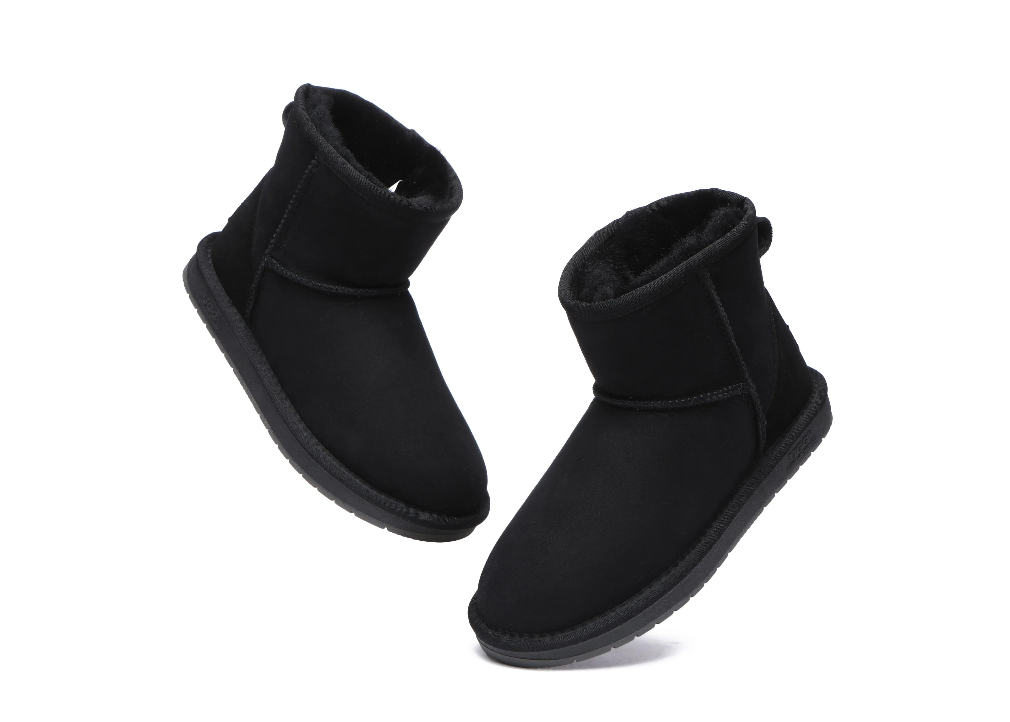 Unisex Double-Face Sheepskin Wool Mini Classic Boots