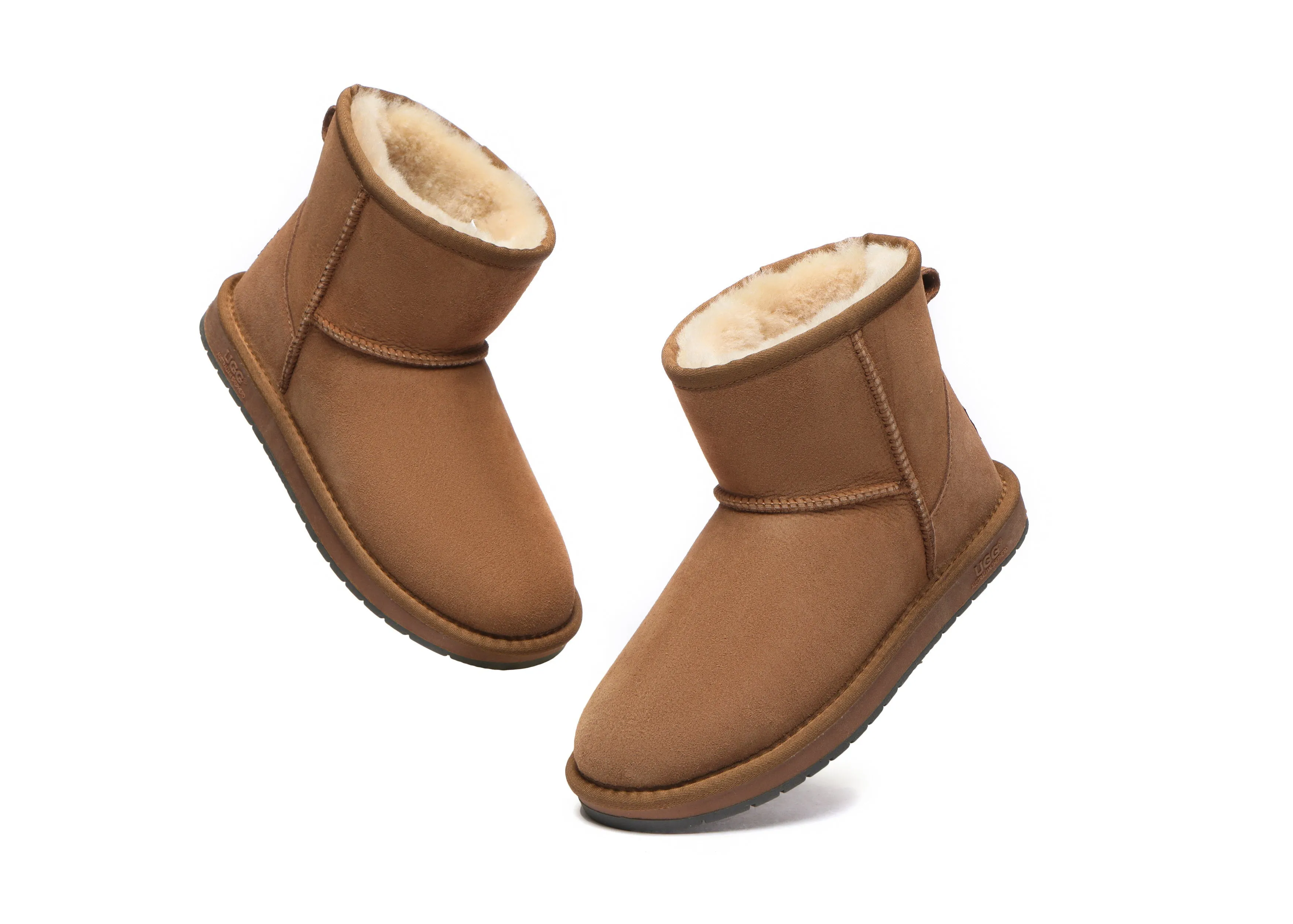 Unisex Double-Face Sheepskin Wool Mini Classic Boots